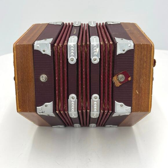 Vintage Musical Concertina Accordion Squeezebox Made in Italy - Picture 1 of 15